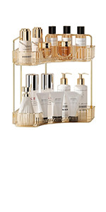 YCIA&DONE 360 Rotating Makeup Organizer and Storage for Vanity Countertop 2 Tiers, High Capacity ... | Amazon (US)