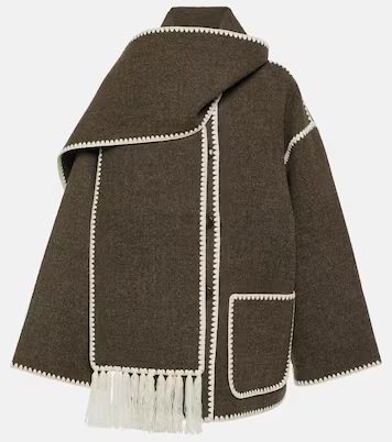Embroidered wool-blend scarf jacket | Mytheresa (UK)