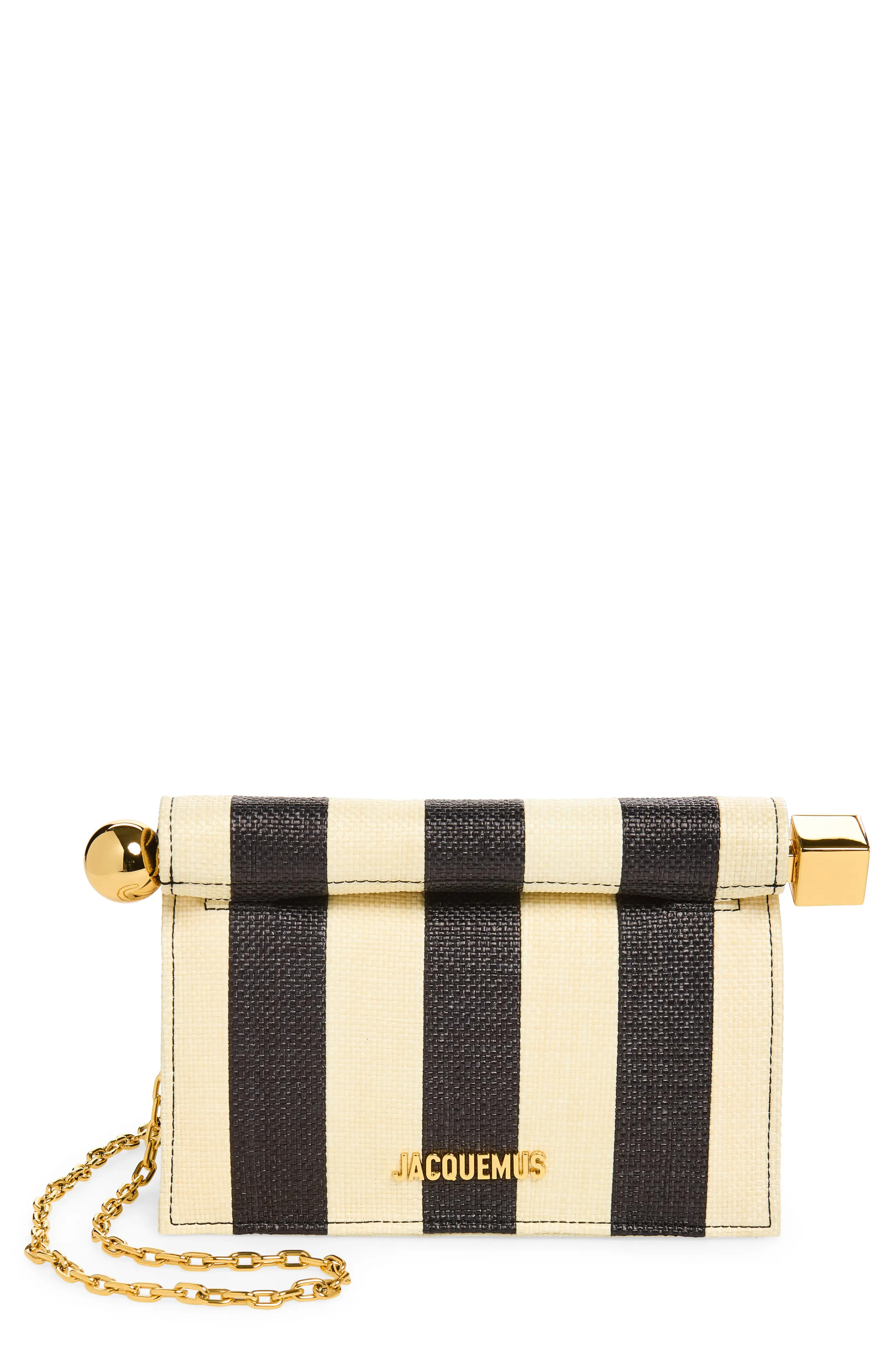 Jacquemus La Petite Pochette Rond Carr\u00e9 Nylon Clutch (Women) | Nordstrom | Nordstrom