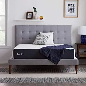 Lucid 10 Inch Memory Foam- Twin Size Mattress – Firm – Gel Infusion – Hypoallergenic Bamboo... | Amazon (US)