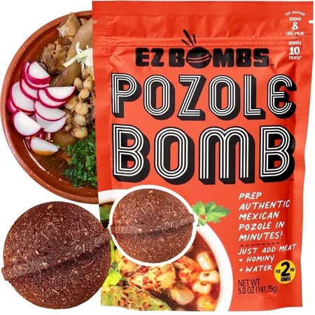 EZ Bombs Pozole Bomb Seasoning, 2 Pack – Authentic Mexican Soup Mix for Traditional Pozole, Made with Real Chiles, Herbs & Spices for Quick and Flavorful Meals | Walmart (US)