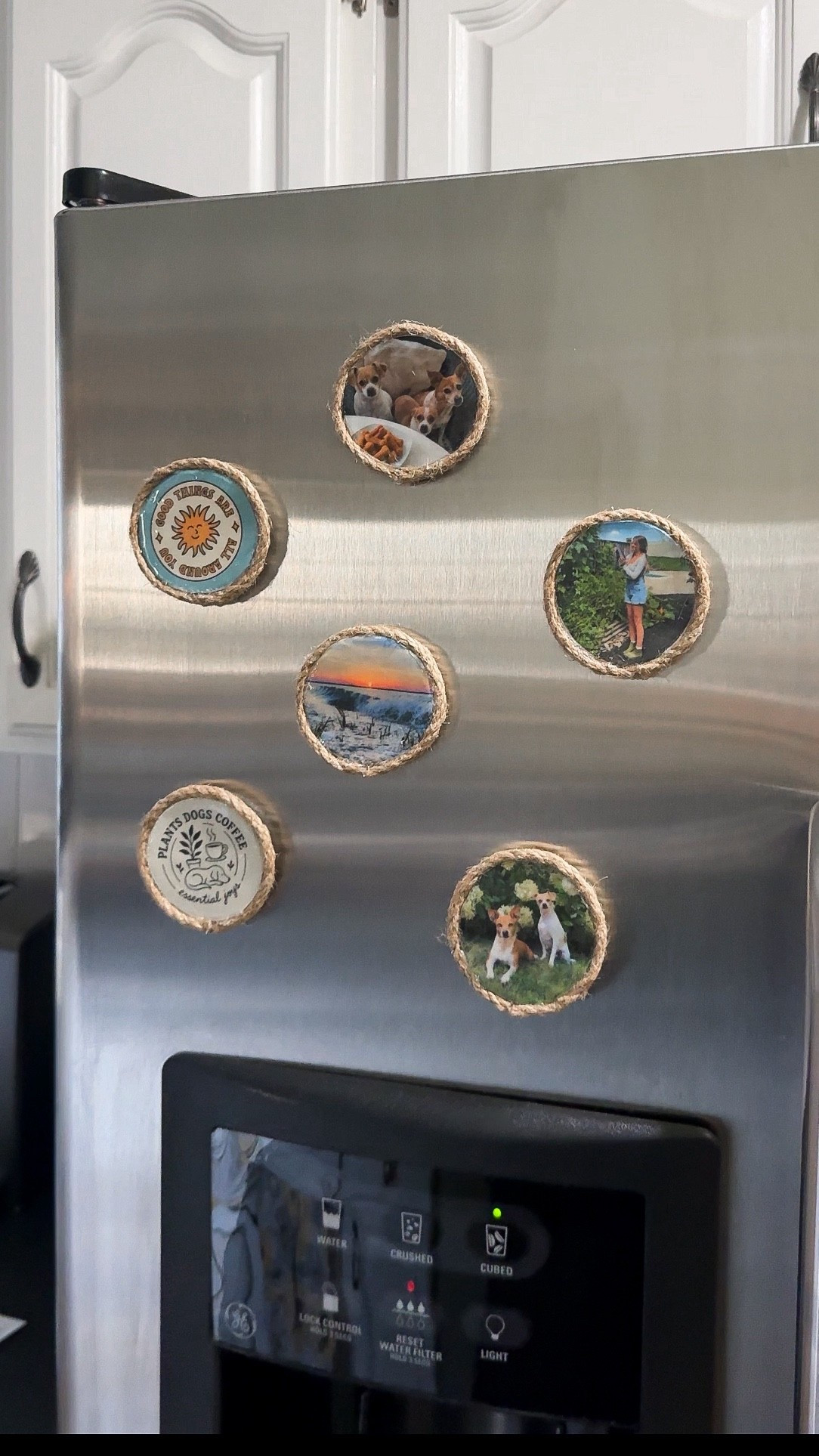 After a few of you commented saying these would make cute magnets, I had to try it 🥰

I used air dry clay, printable rice paper, twine & the lid from an old spice container (I wanted them a little smaller than the coasters). Everything else is linked 🤍 

DIY, magnets, decor, spring, dogs, gardening, inspo, Amazon, clay, boho, aesthetic, photography, crafts, create, Valentine’s Day 

#LTKvlog #LTKFindsUnder50 #LTKHome