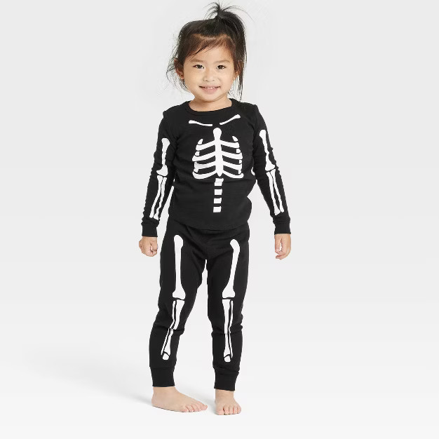 Toddler Halloween Skeletons Snug Fit Matching Family Pajama Set - Hyde & EEK! Boutique™... | Target