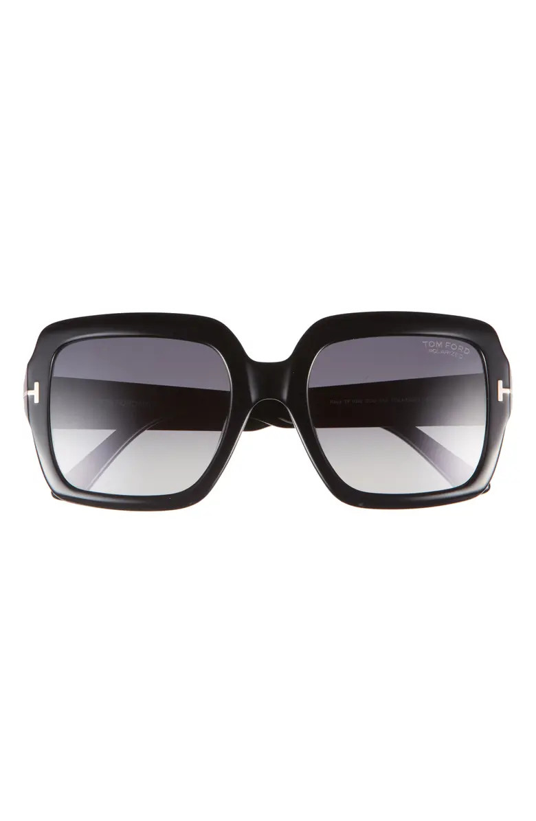 TOM FORD Kaya 54mm Gradient Square Sunglasses | Nordstrom | Nordstrom
