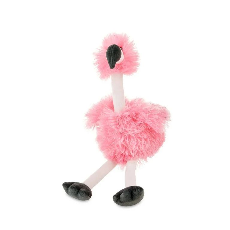 Easter Pink Fuzzy Flamingo Plush, 18 in, by Way To Celebrate - Walmart.com | Walmart (US)
