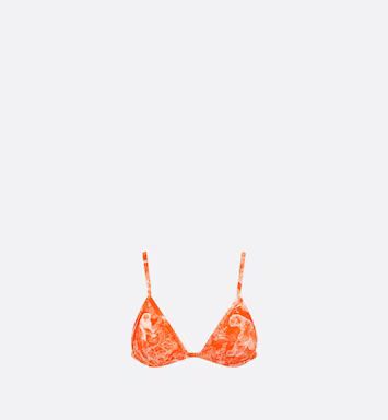Dioriviera Bikini Top Orange Toile de Jouy Technical Fabric | DIOR | Dior Beauty (US)
