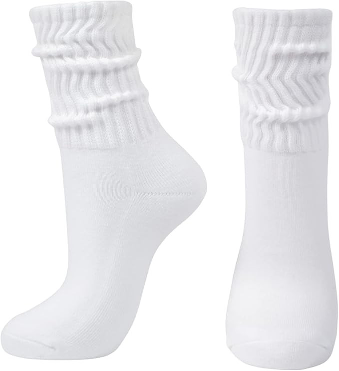Intgoodluckycc Slouch Scrunch Socks for Women, Slouch High Tube Socks Women | Amazon (US)