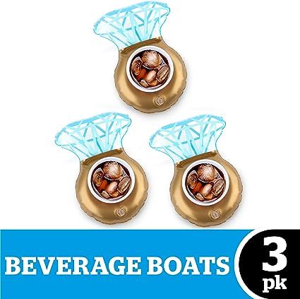 BigMouth Inc Bling Ring Beverage Boats (3-Pack) | Amazon (US)