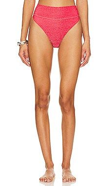 BEACH RIOT Highway Bikini Bottom in Red Hot Shine from Revolve.com | Revolve Clothing (Global)