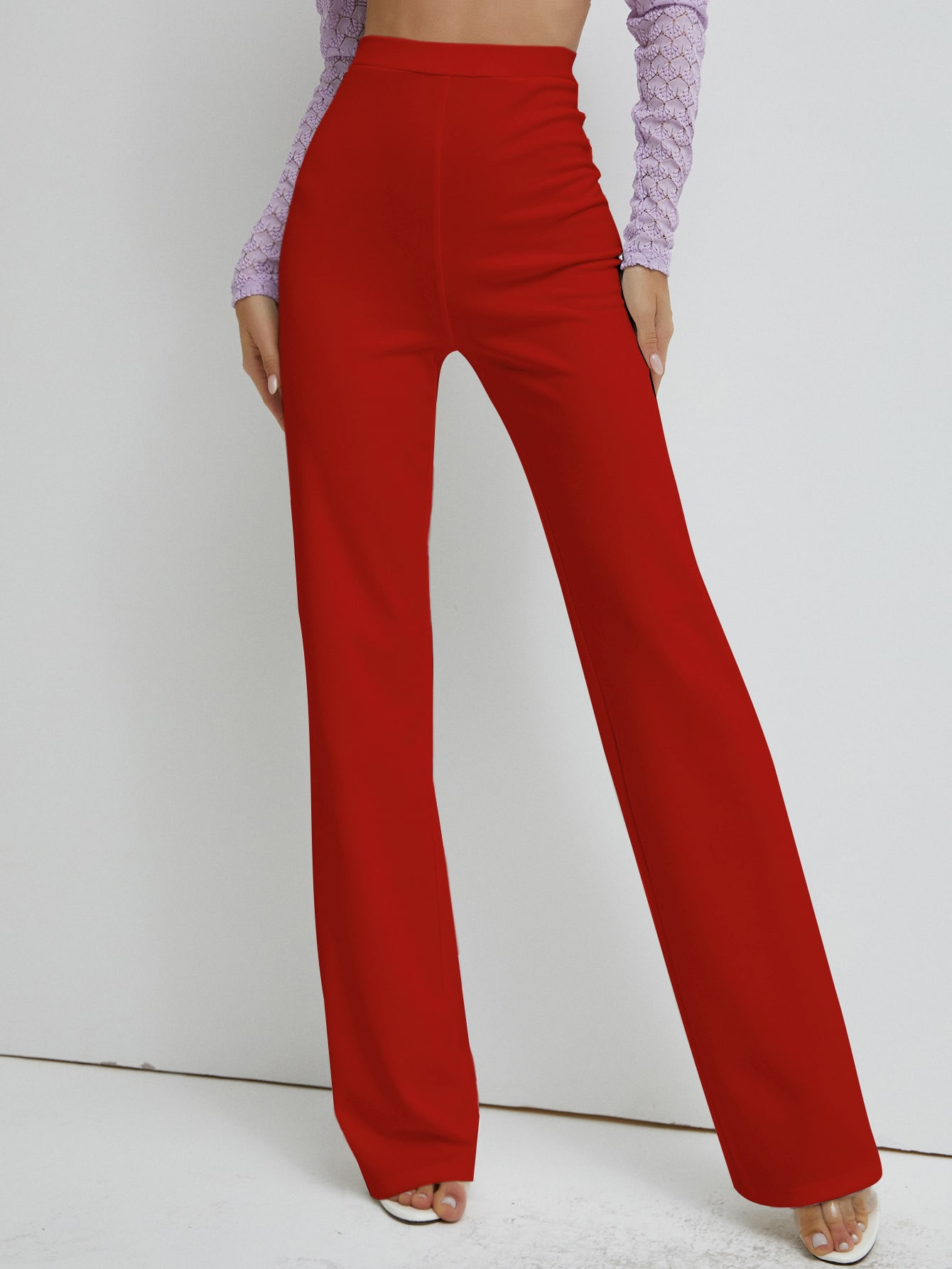 High Waist Straight Leg Pants | SHEIN
