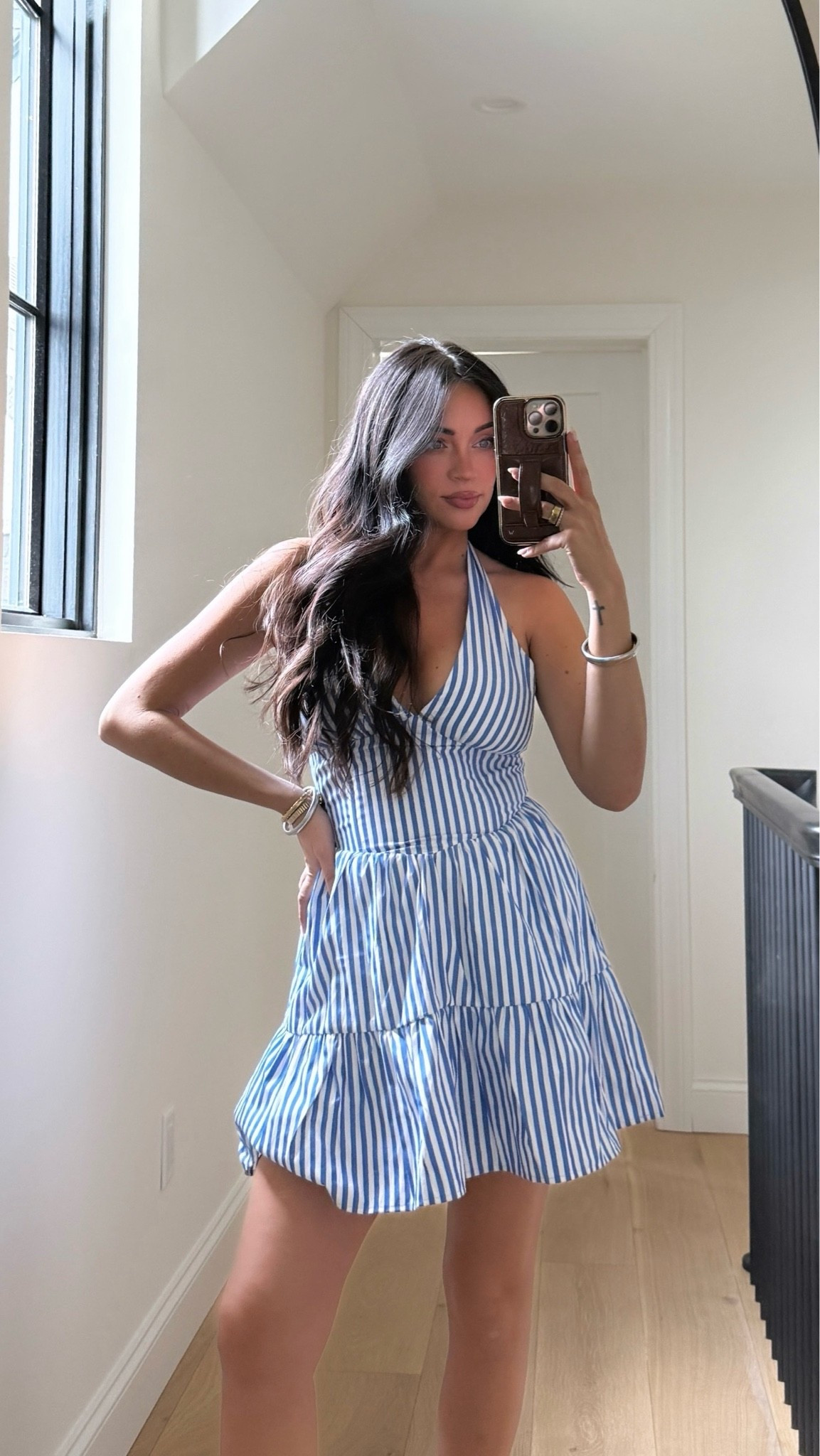 Wearing a small