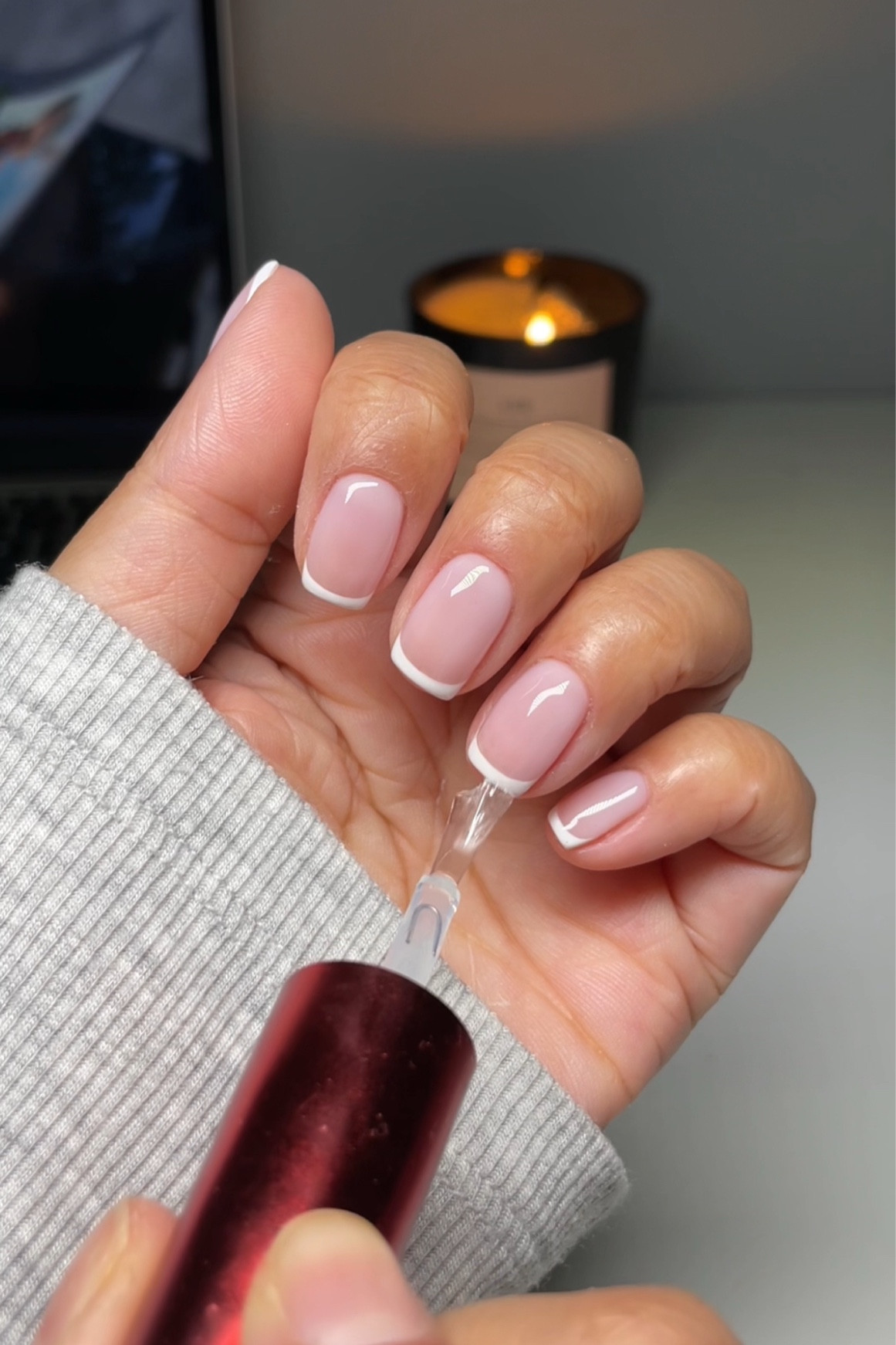 gel manicure tutorial with builder gel!!