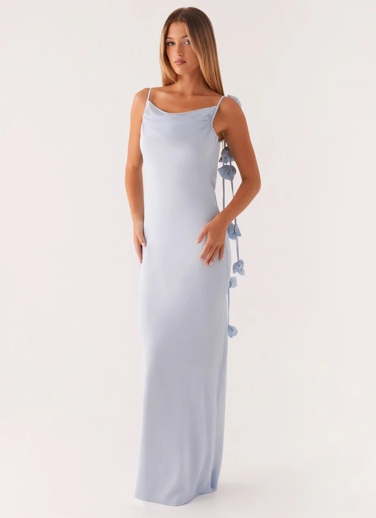 Simona Maxi Dress - Pastel Blue | Peppermayo (Global)