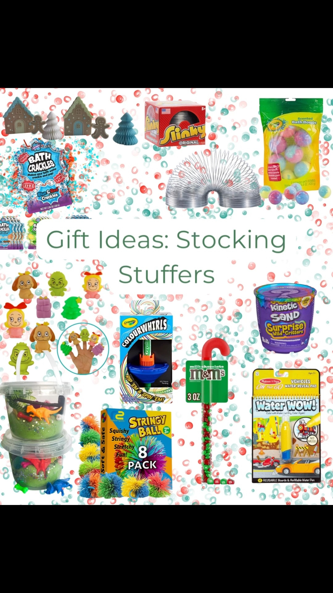 Stockings are one of my favorites to shop for! I’m not one to spend $10 plus on a product and call it a stocking stuffer. Here are some of my go to stocking stuffers and what I’m eyeing for this year. Pro tip; if you have multiple kids, get a multi pack of bath bombs or other objects to split among their stocking. It keeps the cost down!

#LTKKids #LTKGiftGuide #LTKHoliday