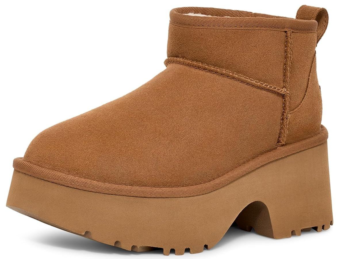 UGG Women's Classic Ultra Mini New Heights Fashion Boot | Amazon (US)