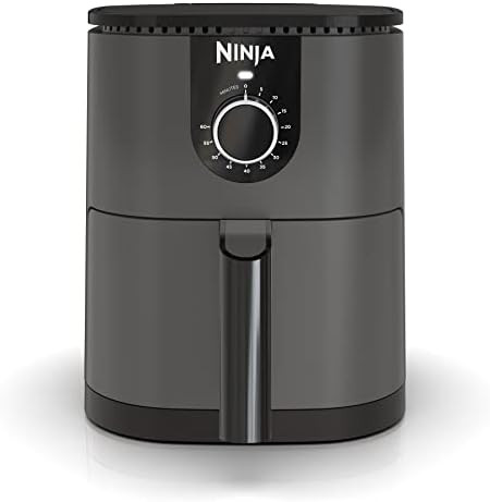 Ninja AF080 Mini Air Fryer, 2 Quarts Capacity, Compact, Nonstick, with Quick Set Timer, Grey | Amazon (US)