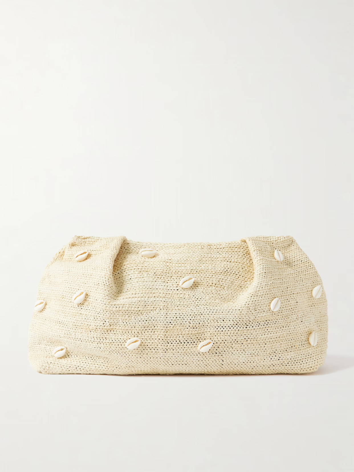 SENSI STUDIO - Embellished Sisal Clutch - Neutrals | NET-A-PORTER (US)