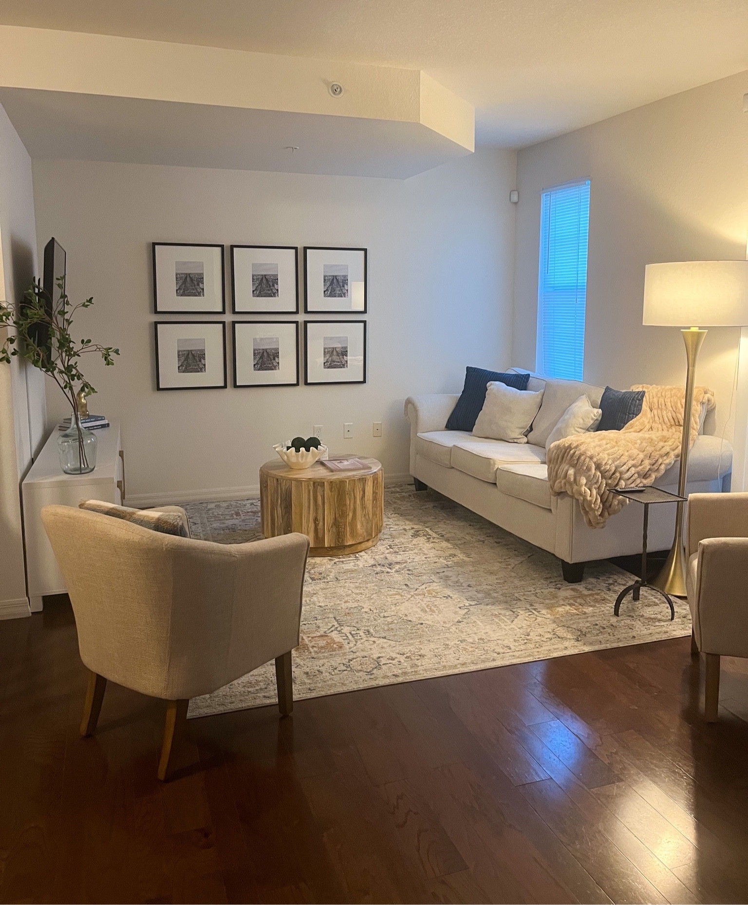 Almost done decorating my living room! The gallery wall is up, now I just have to get my photo prints ready to hang up and then add some more coffee table books😍

#LTKhome #LTKstyletip #LTKfamily