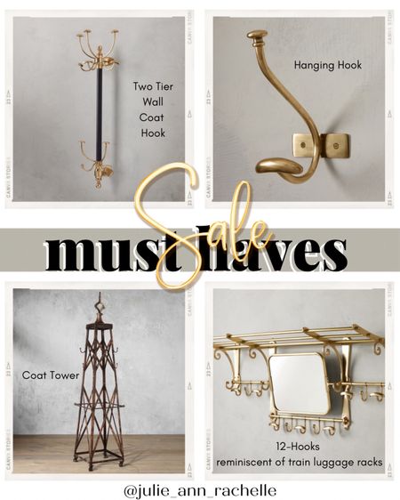 In sale and free shipping. Start 2024 in style with these coat racks and hooks.

1. Grand Chester 2-Tier Hook in Gold
SALE $359.10
REG
$399.00
Practical yet stylish, our Grand Chester Collection provides extra storage space wherever you need it most, from entryway to office and beyond. Accent any space with warm brass or gold color tones and Grand Chester’s classic design that fits seamlessly into any aesthetic.

2. Grand Chester Hanging Hook
SALE $26.10
REG
$29.00
Accent your space with the warm brass tones and extra storage capacity of our Grand Chester Metal Hanging Hooks, crafted from solid brass and polished to shine among any home décor.

3. Antique Iron Tower Coat Rack
SALE $629.10
REG
$699.00
This simple structure is a unique, freestanding work of art. Handcrafted from solid iron, it is practical and impressive, both providing hanging for jackets and robes and making a statement as a decorative piece.

4. Grand Chester 12-Hook in Gold
SALE 494.10
REG
$549.00
Practical yet stylish, our Grand Chester Collection provides extra storage space wherever you need it most, from entryway to office and beyond. Accent any space with warm brass or gold color tones and Grand Chester’s classic design that fits seamlessly into any aesthetic.

5. Pedestal Coat Stand
SALE $539.10
REG
$599.00
Crafted from solid brass with matte black accents, our Grand Chester Coat Stand welcomes you home with two tiers of convenient and stylish entryway storage hooks to hang coats, hats, and bags.

Winter decor, winter storage 

#ArhausStyle #CoatRackChic #HomeOrganization #StylishStorage #EntrywayElegance #FunctionalDesign #ModernHome #InteriorInspo #OrganizedLiving #HomeDecor #ArhausFurniture #EntrywayGoals #LuxuryLiving #DesignDetails #ContemporaryStyle #FashionableFoyer #StatementFurniture #SpaceSaver #HomeAccessories #ChicInteriors #EntrywayEssentials #UniqueDesigns #HomeStyling #CoatRackIdeas #InteriorDesignMagic #ArhausFavorites #ElevateYourSpace #TrendyHome #DecorInspiration
Home decor

#LTKmens #LTKsalealert #LTKhome