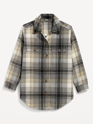 Plaid Soft-Brushed Utility Shacket for Women | Old Navy (US)