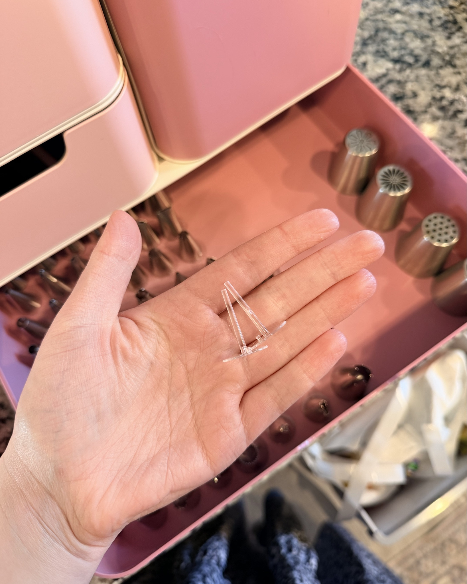 GAME CHANGER!! As things keep growing with the bakery, space and time saving items are a must!! So happy I found these little pegs! They help keep my tips organized and freed up so much space for more tips!!

#LTKmomlife #LTKHome #LTKfoodie
