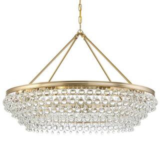 Crystorama Calypso 8-Light Vibrant Gold Standard Chandelier 278-VG - The Home Depot | The Home Depot
