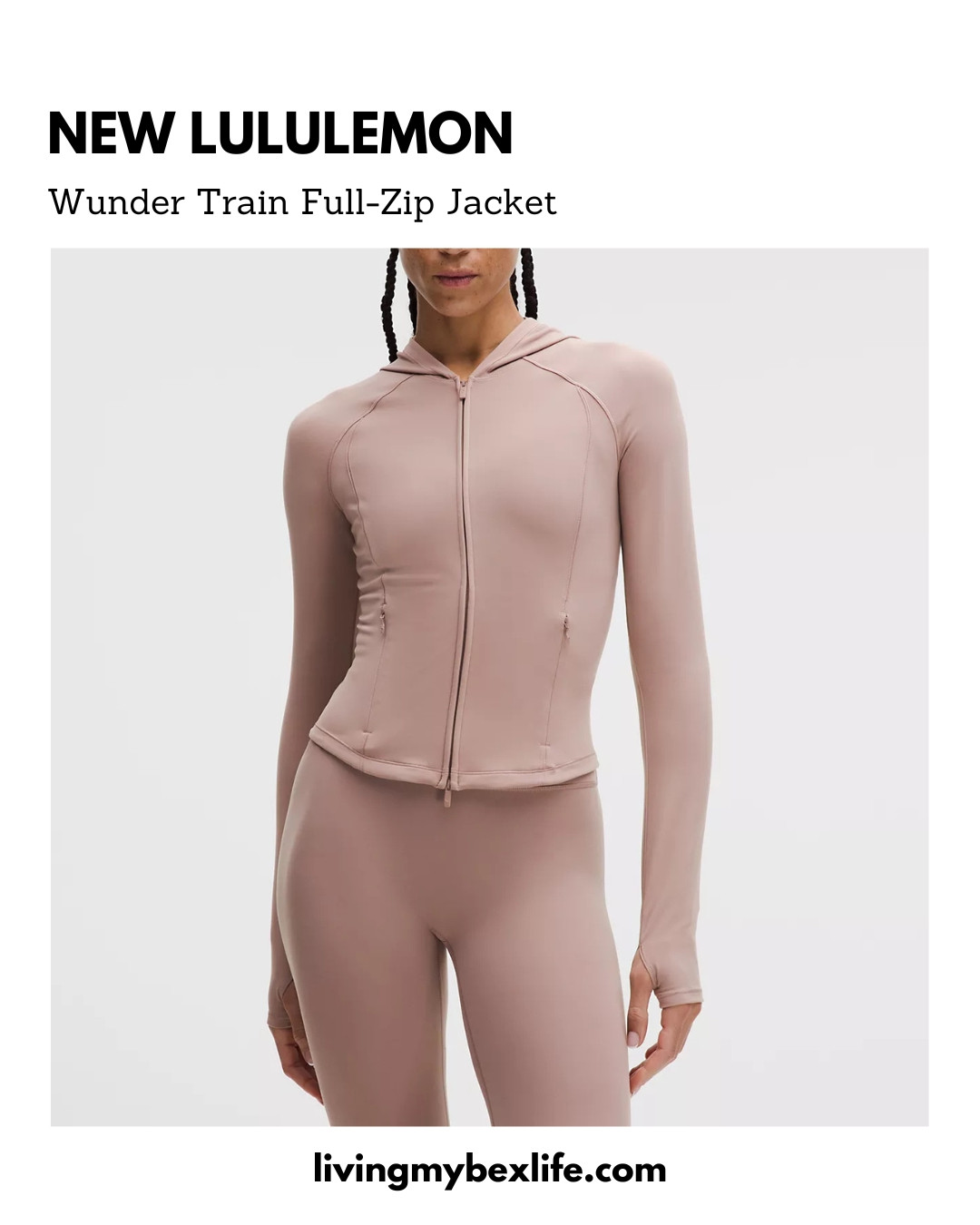 New lululemon BBL jacket alert: Wunder Train Full-Zip Jacket. Pair with the brand new Wunder Train No Line Legging Tights for a matching set!  

 #LTKActive #LTKOver40 #LTKTall