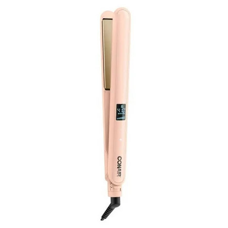 Tayshia by Conair Double Ceramic 1" Flat Iron Hair Straightener Peach CS224T | Walmart (US)