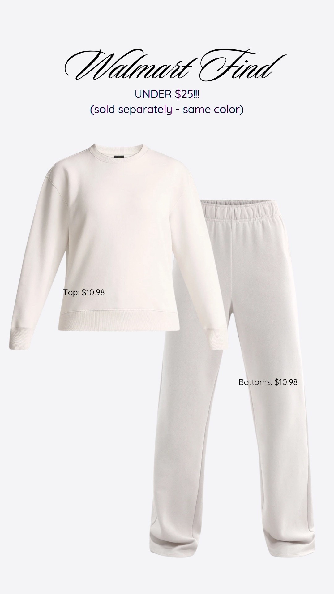 I promise you NEED THIS (get normal size - or size up for looser fit) #Walmart #AthleticWorks #WalmartFinds #ComfySets 

#LTKSeasonal #LTKTravel #LTKFindsUnder50