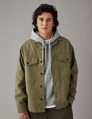 AE Oversized Shirt Jacket | American Eagle Outfitters (US & CA)