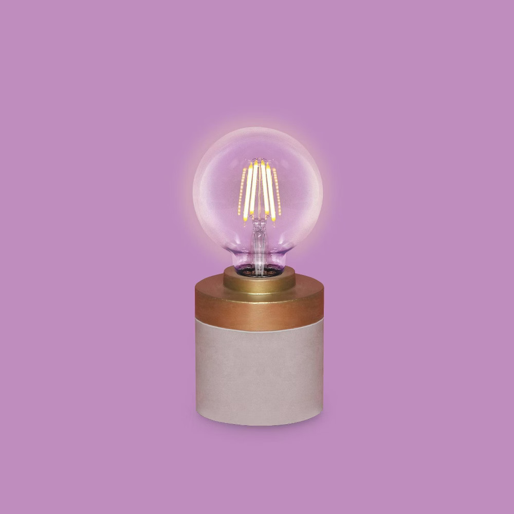 Terrazo Novelty Accent Table Lamp White/Gold - West & Arrow | Target