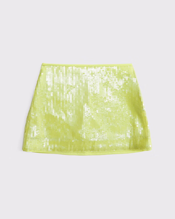 Women's The A&F Scarlett Mid Rise Sequin Mini Skort | Women's New Arrivals | Abercrombie.com | Abercrombie & Fitch (US)