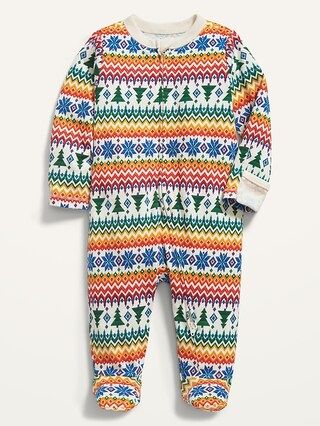 Unisex Sleep &#x26; Play Footed One-Piece for Baby | Old Navy (US)