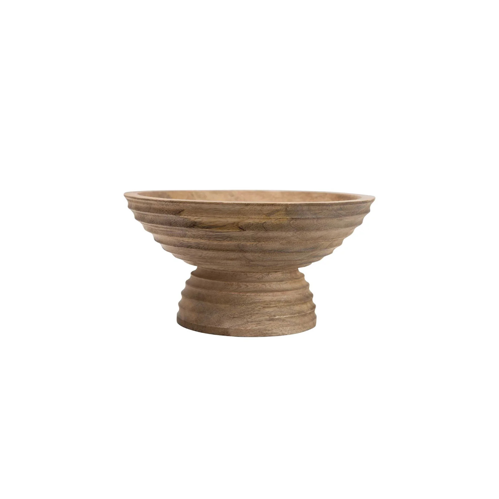 Mango Wood Footed Bowl | Brooke and Lou