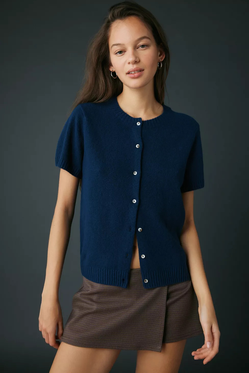 Kimchi Blue Rachel Short Sleeve Cardigan | Urban Outfitters (US and RoW)