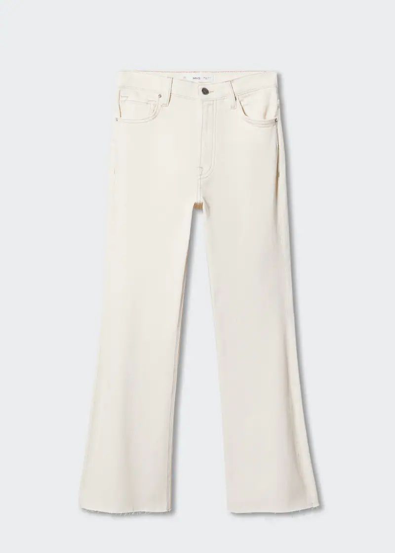 Crop flared jeans -  Women | Mango USA | MANGO (US)