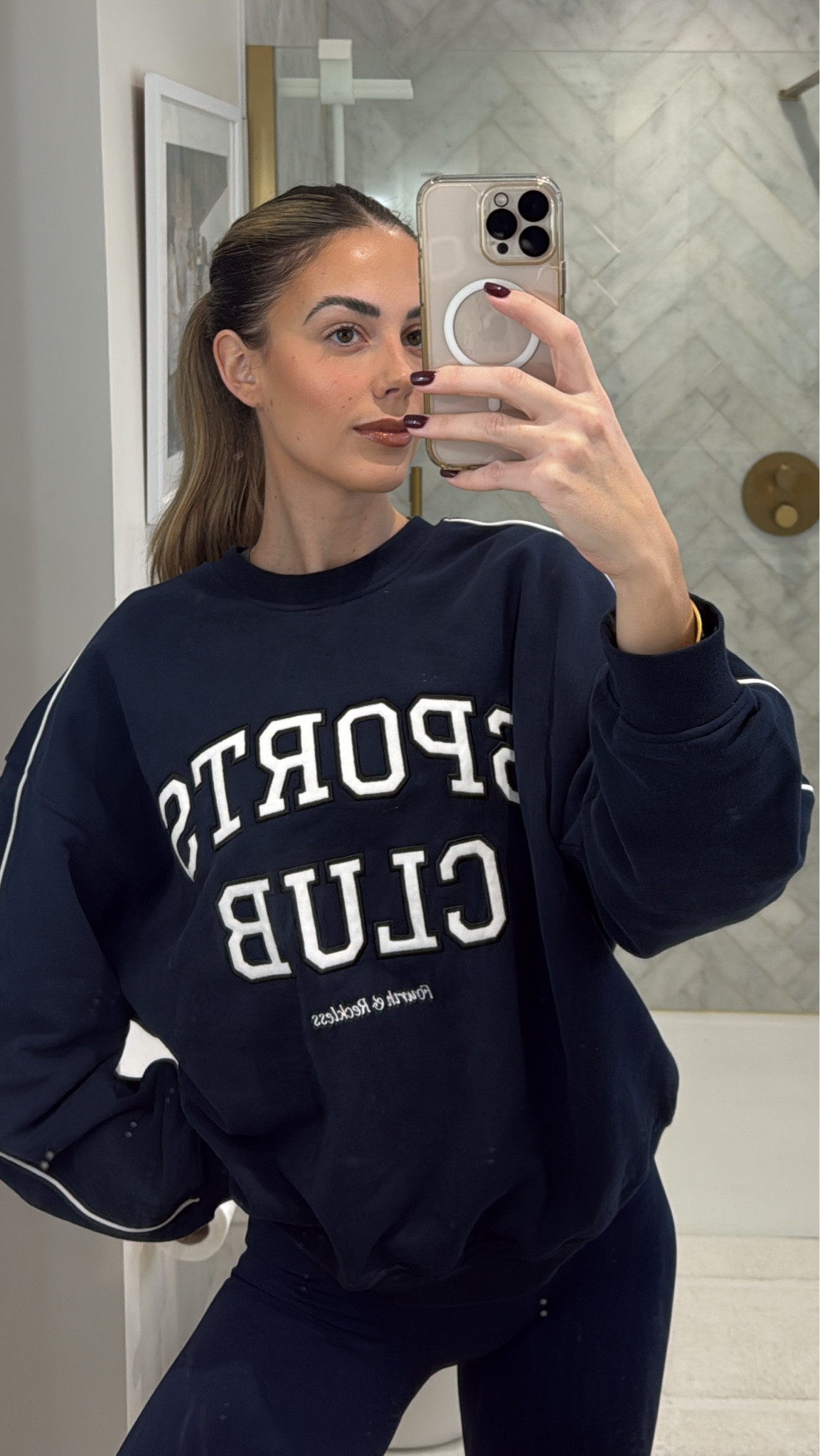 this jumper tho 😍 in my navy era. I wear a small. 

#LTKuk #LTKfitness #LTKeurope
