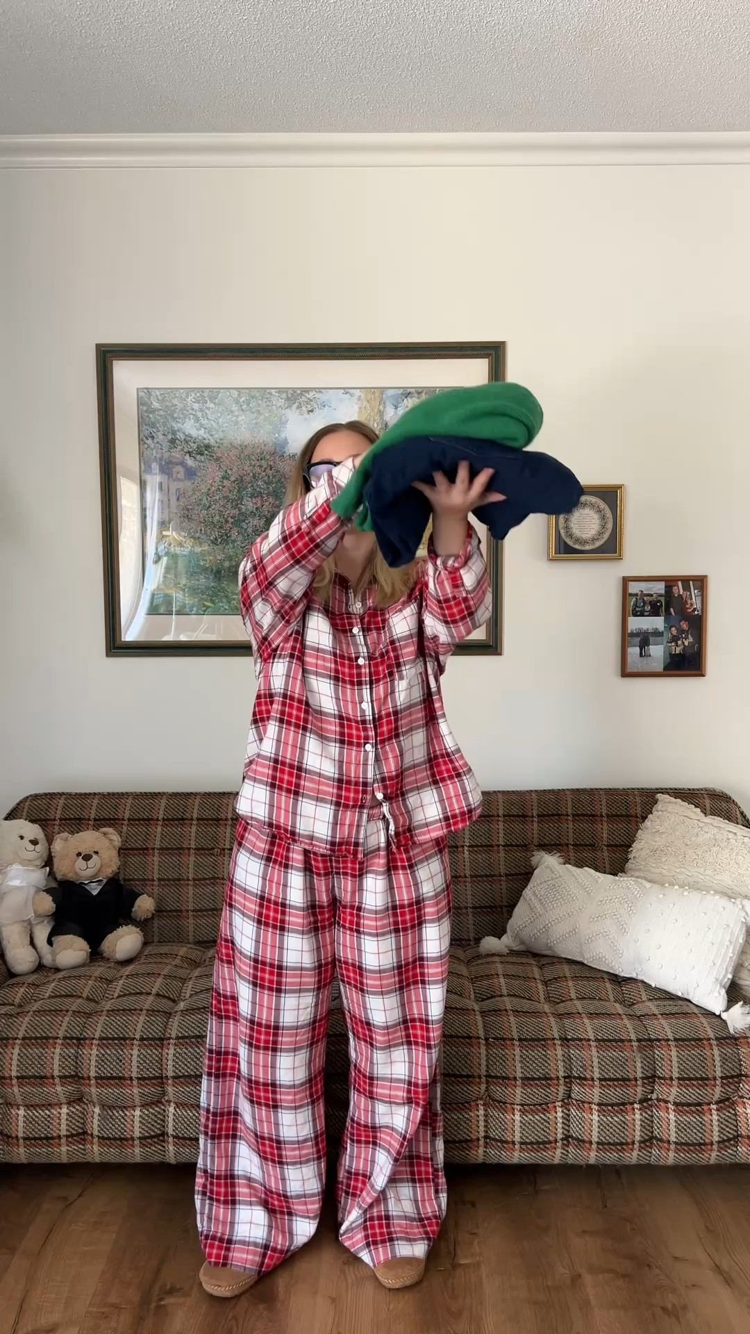 Day 18/30 SAHM OUTFITS 

PJS size large 
Jeans size 10 
Sweater size large part of set 

#LTKgrwm #LTKootd #LTKMidsize