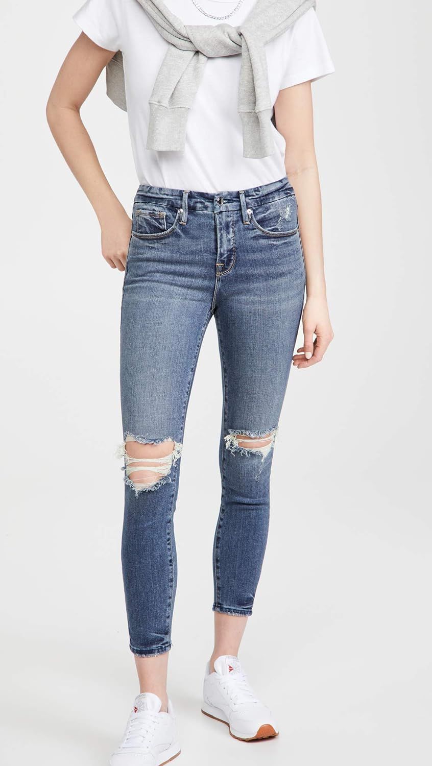 Good American Women's Good Legs Crop Jeans | Amazon (US)