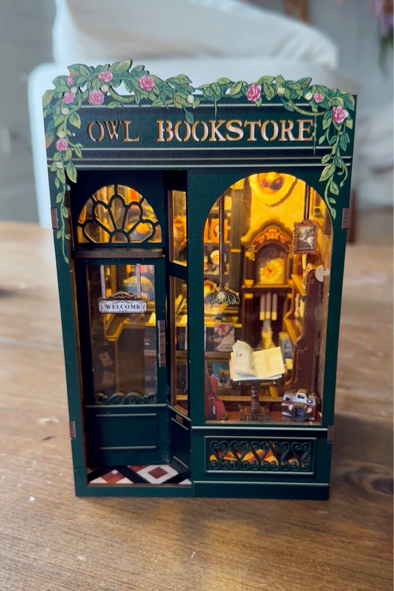 This cute owl bookstore book nook is the perfect gift for book lovers! It has that academia vibe, beautiful details, and wasn’t too hard to put together! #bookishdecor

#LTKHome