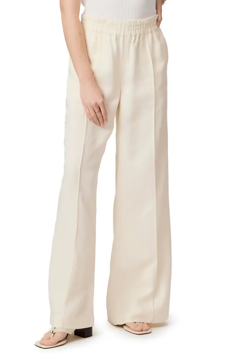 PAIGE Harper Elastic Waist Wide Leg Pants | Nordstrom | Nordstrom