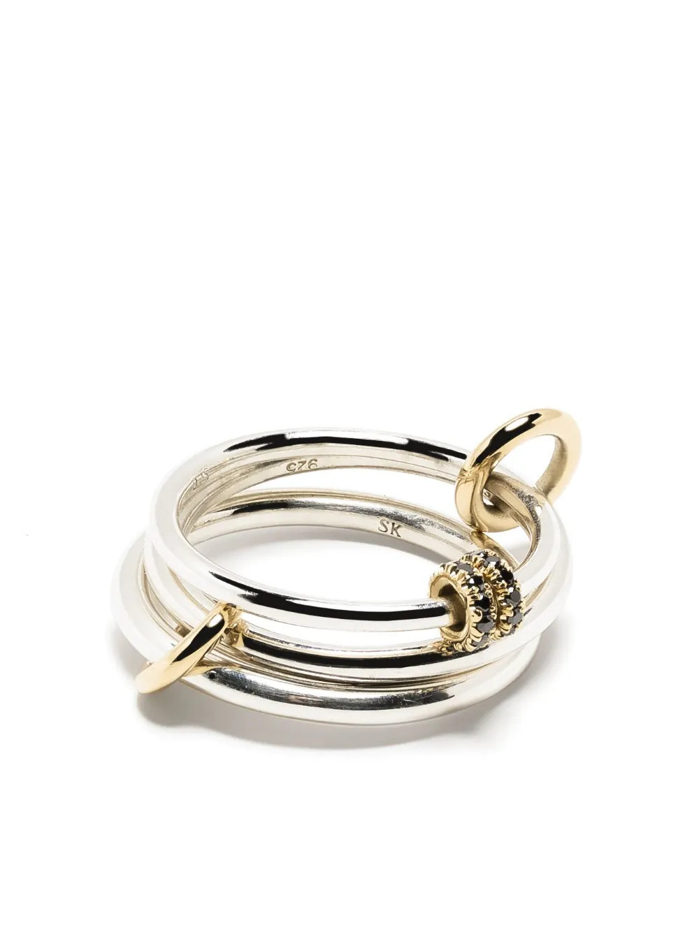 Spinelli Kilcollin sterling silver Raneth stack ring | Farfetch Global