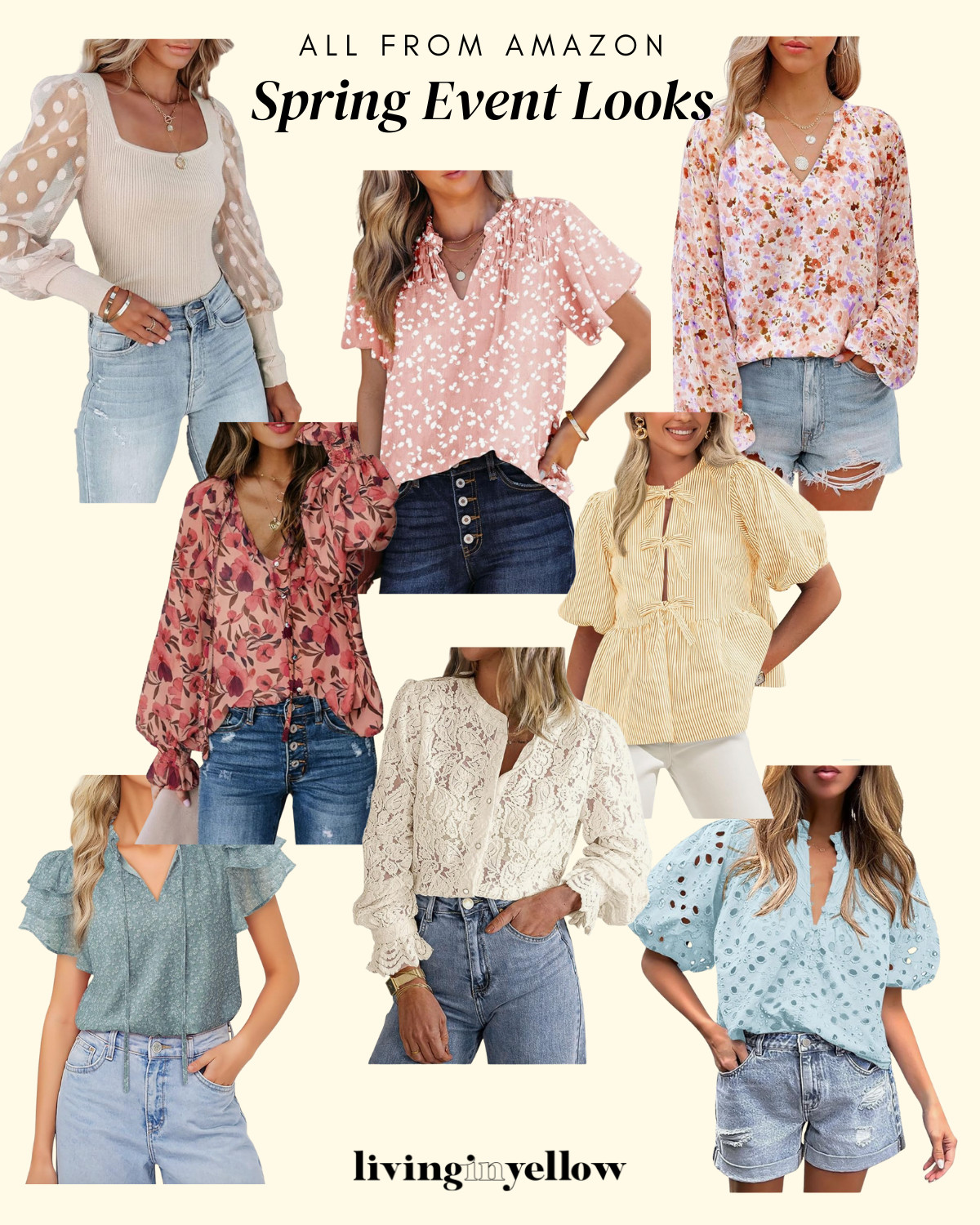 Tops to wear this Spring! From baby showers to bridal showers. All from Amazon! 

 #LTKSeasonal #LTKSaleAlert #LTKFindsUnder50