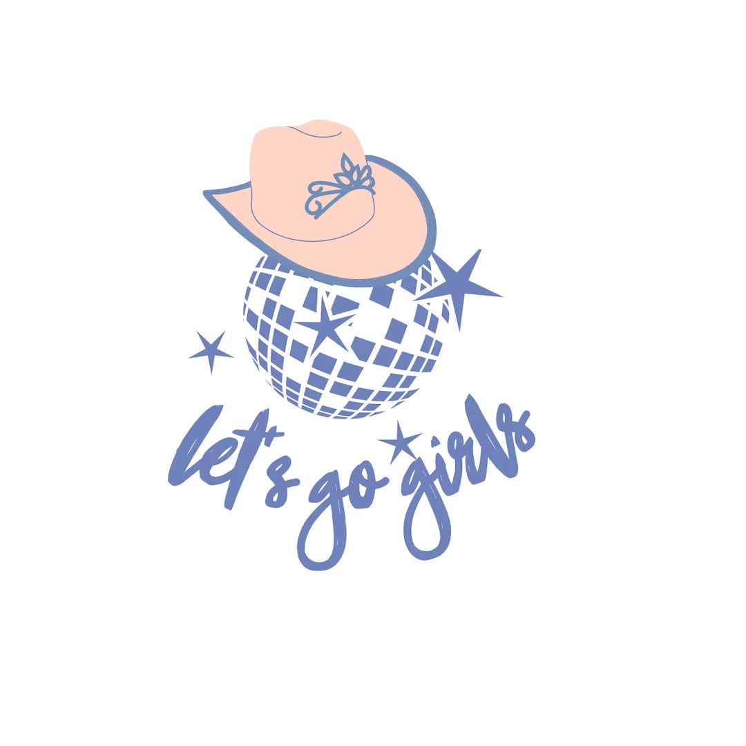 Let's Go Girls Disco Cowgirl SVG Digital File Logo | Etsy (US)