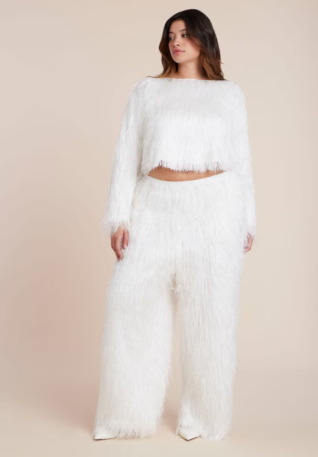 Textural Fringe Pant | Eloquii