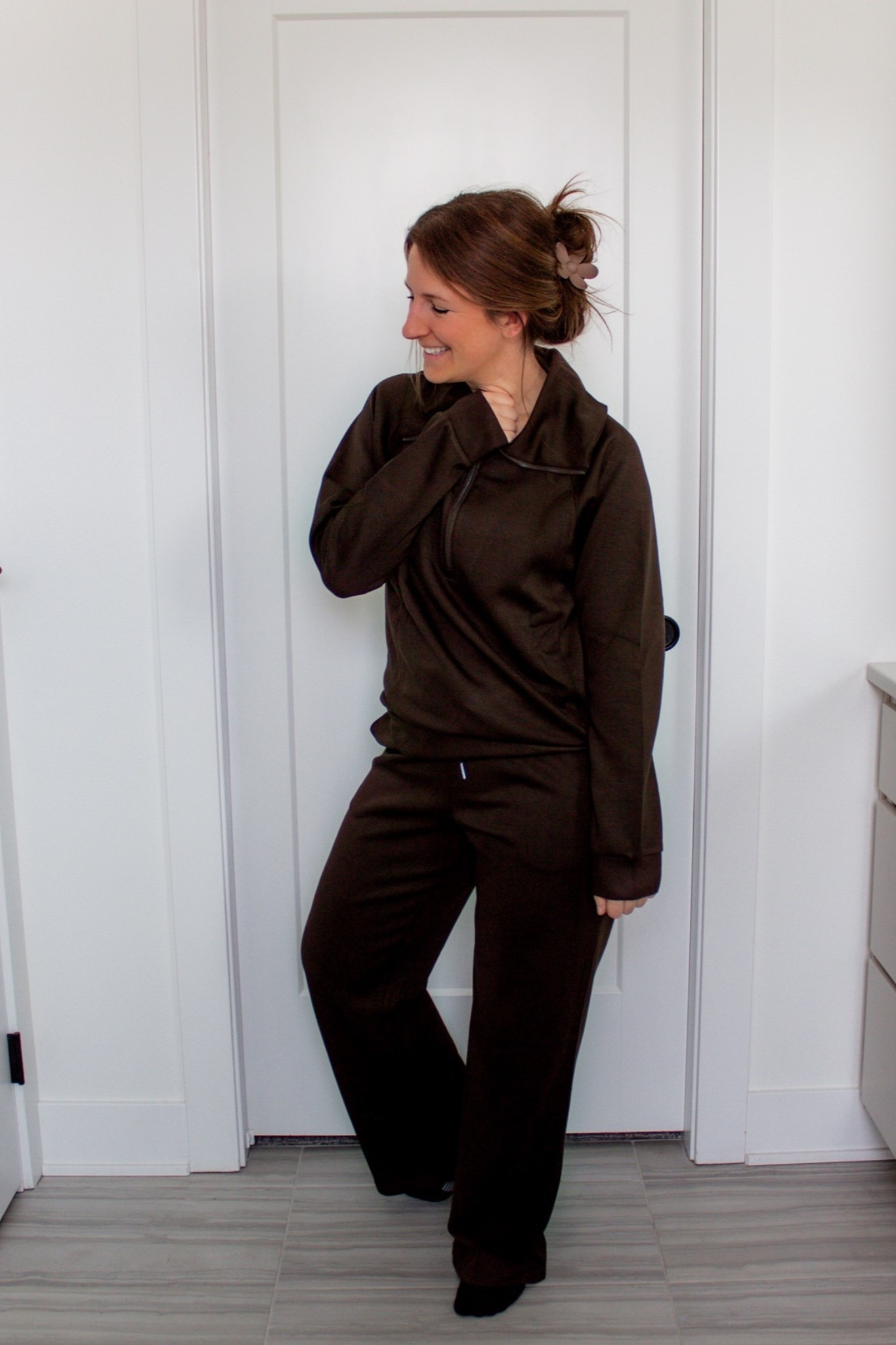 Lounge set in a gorgeous brown. I was following my color scheme for a soft Fall season gal

#LTKootd #LTKgrwm #LTKTravel