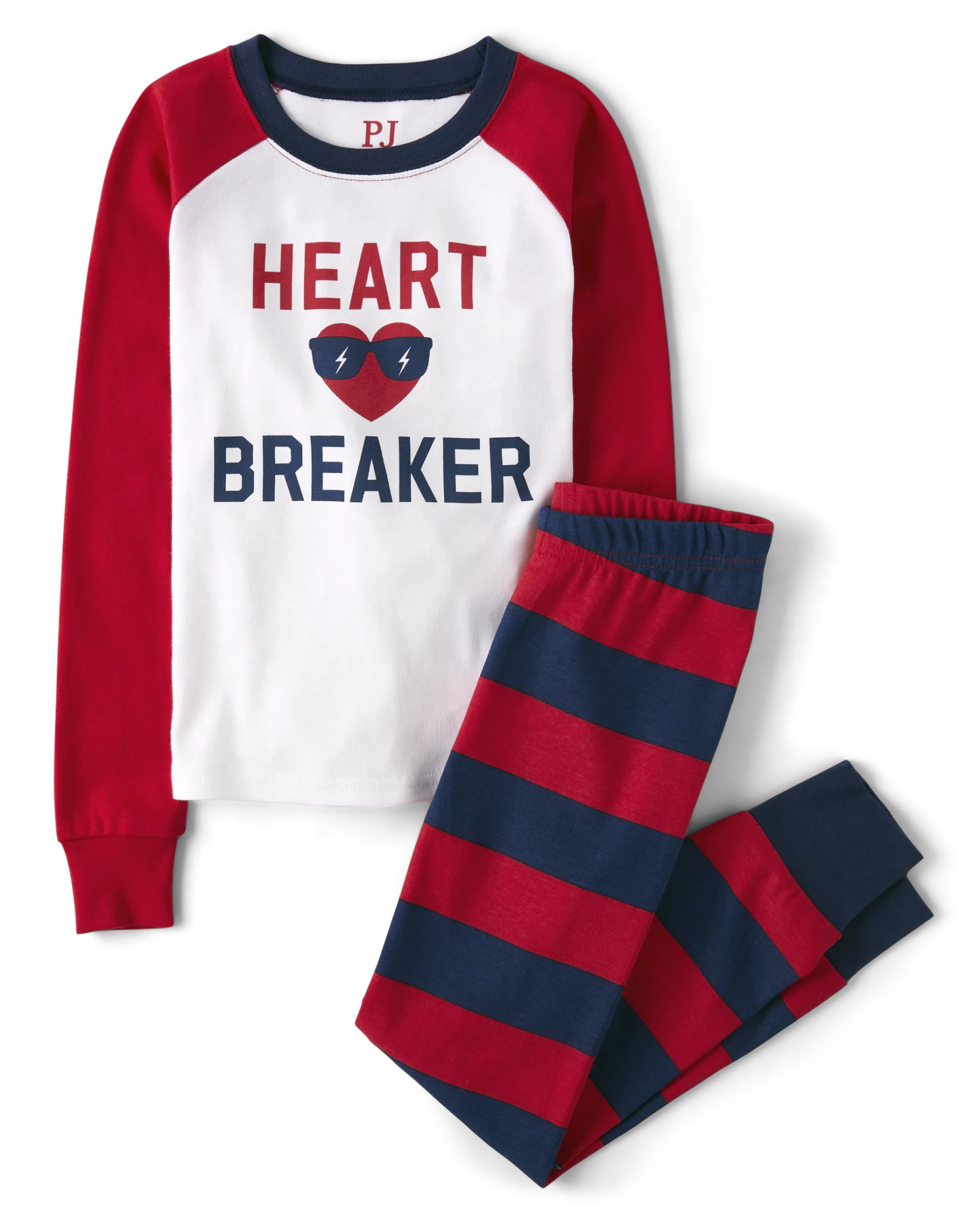 Boys Heart Breaker Snug Fit Cotton Pajamas - ruby | The Children's Place