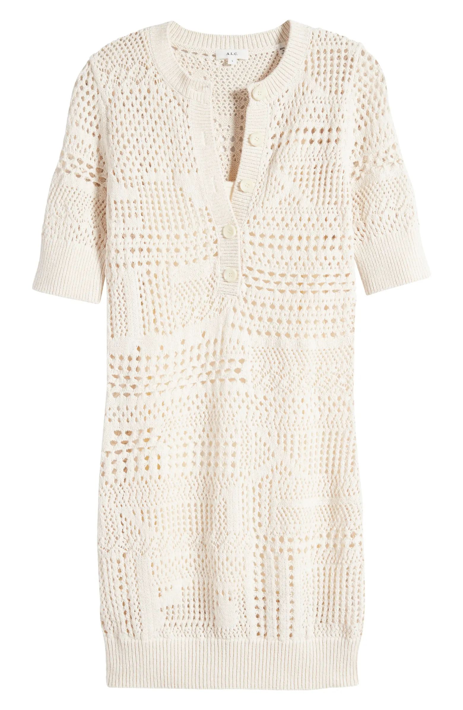 A.L.C. Corinne Open Stitch Sweater Dress | Nordstrom | Nordstrom