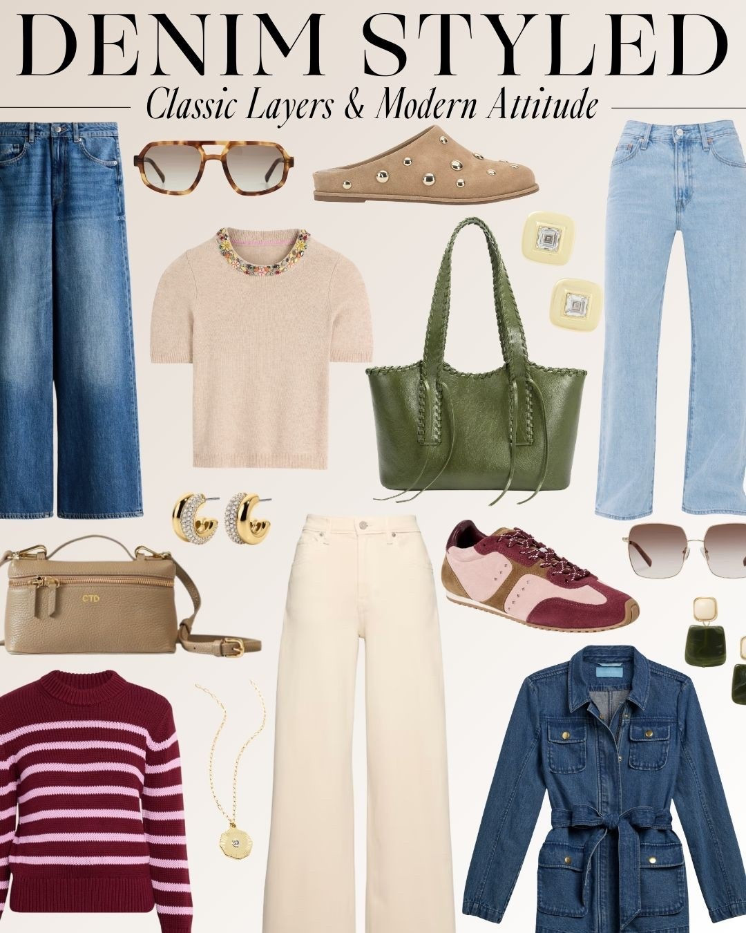 Jess’ Denim Styled, another round  🤍 Another fresh mix of denim looks built for real life—easy layers, flattering fits, and effortless styling that works from casual days to more polished moments. These outfits are all about making your jeans work harder with simple swaps and strong staples. Save this for denim inspo and tap to shop each look. 👖✨

#LTKStyle #DenimStyled #JessStyled #DenimOutfits #HowToStyleJeans #EverydayStyle #WardrobeStaples #

#LTKootd #LTKOver40 #LTKmomlife