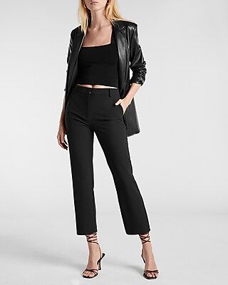 High Waisted Supersoft Twill Slim Pant | Express